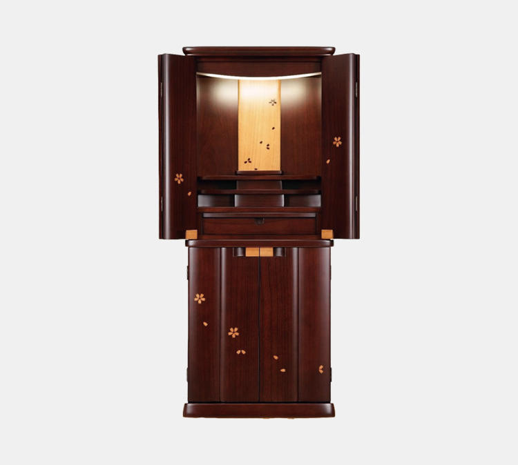 モダン仏壇 吉野桜 台付